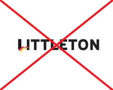 prohibited city logo alteration - changed font of logotype