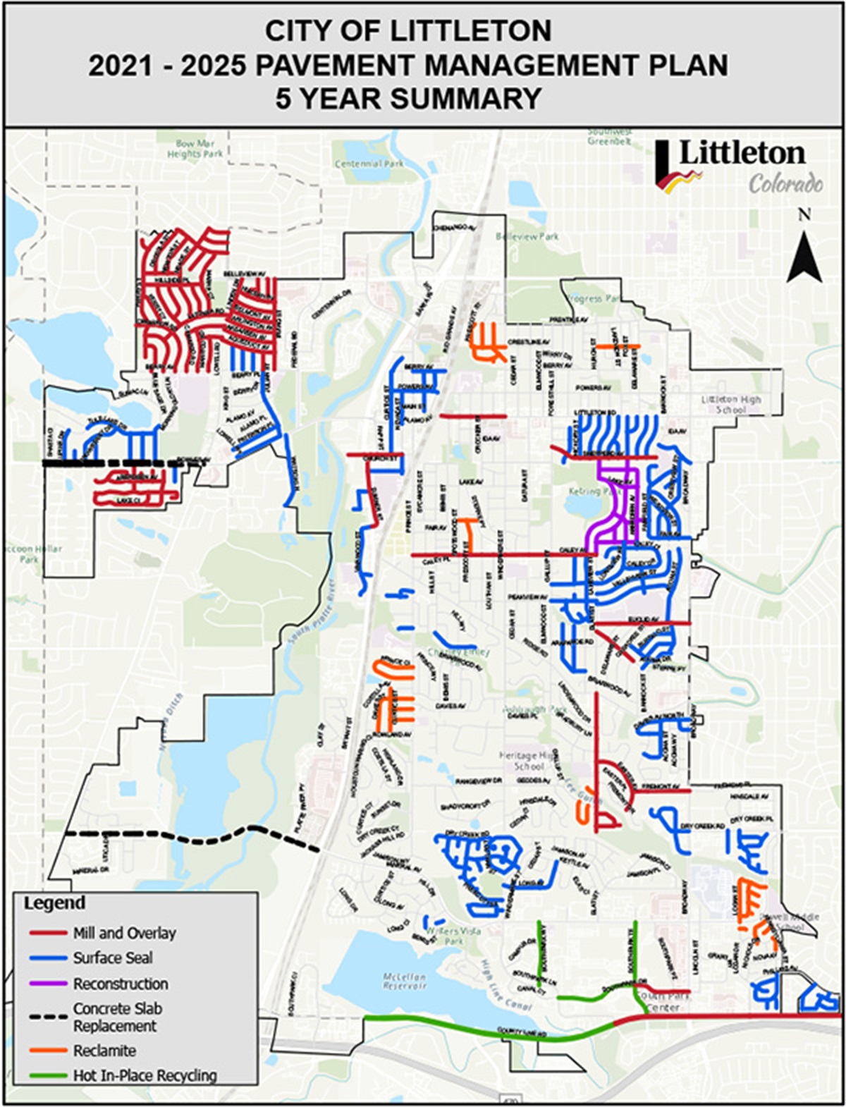 Pavement Management Plan 20212025 Littleton CO